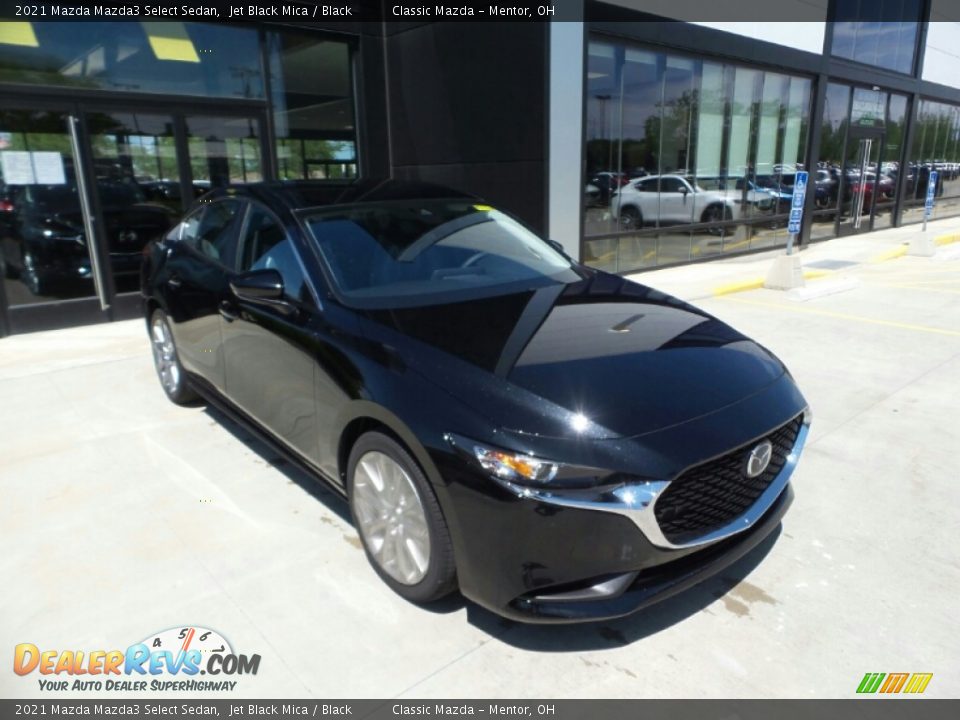 2021 Mazda Mazda3 Select Sedan Jet Black Mica / Black Photo #1