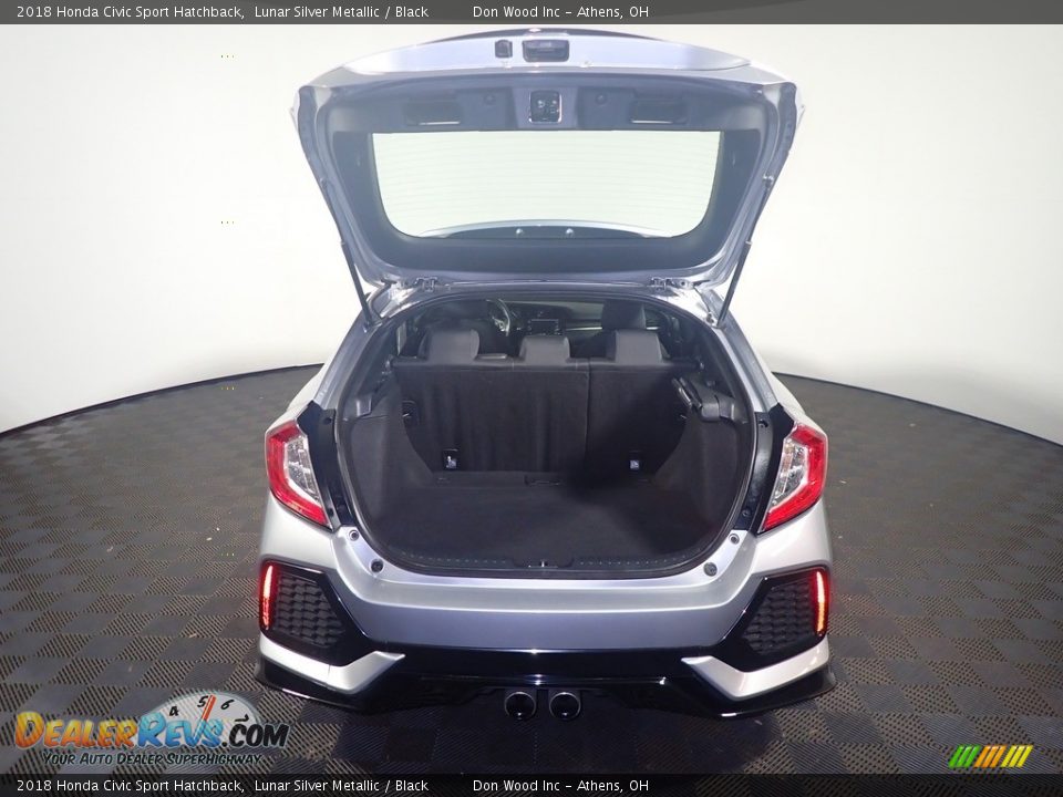 2018 Honda Civic Sport Hatchback Lunar Silver Metallic / Black Photo #14