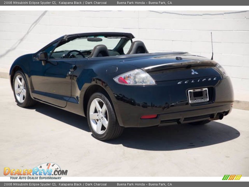 2008 Mitsubishi Eclipse Spyder GS Kalapana Black / Dark Charcoal Photo #16