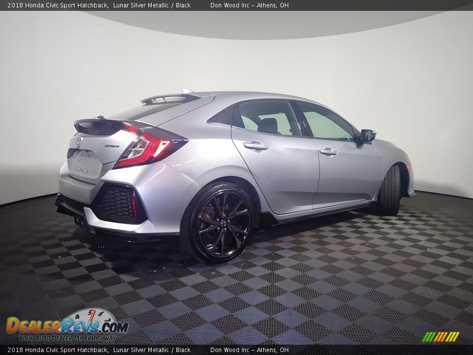 2018 Honda Civic Sport Hatchback Lunar Silver Metallic / Black Photo #16