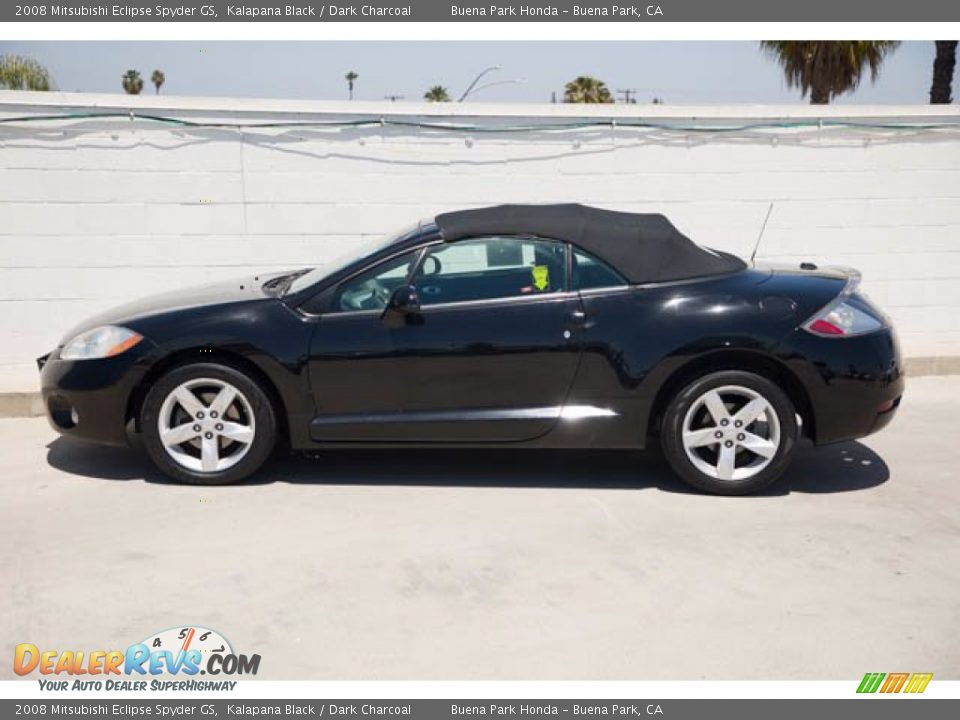 2008 Mitsubishi Eclipse Spyder GS Kalapana Black / Dark Charcoal Photo #18