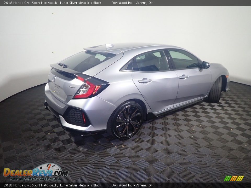 2018 Honda Civic Sport Hatchback Lunar Silver Metallic / Black Photo #17