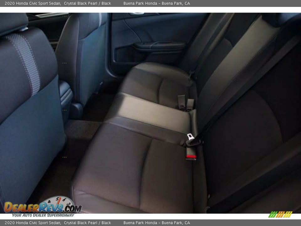 2020 Honda Civic Sport Sedan Crystal Black Pearl / Black Photo #4