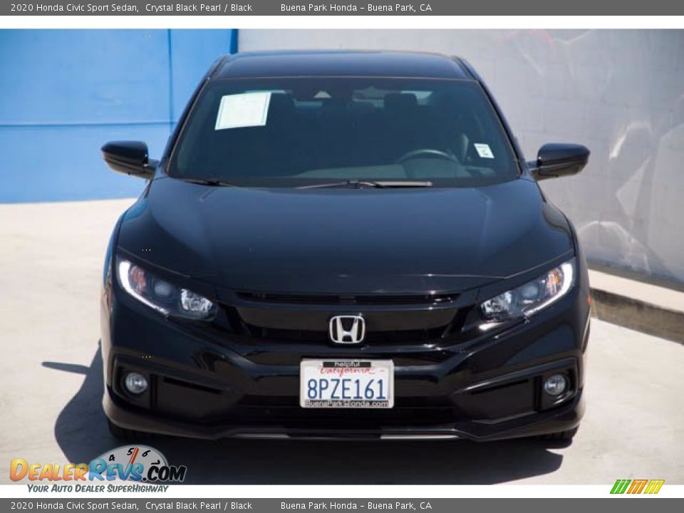 2020 Honda Civic Sport Sedan Crystal Black Pearl / Black Photo #7