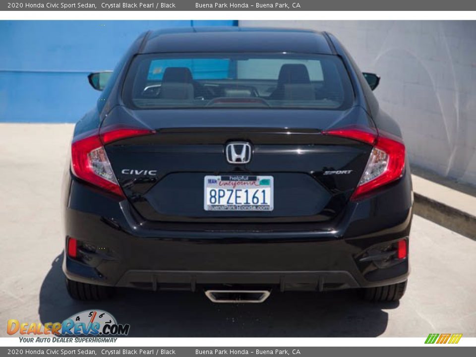 2020 Honda Civic Sport Sedan Crystal Black Pearl / Black Photo #9