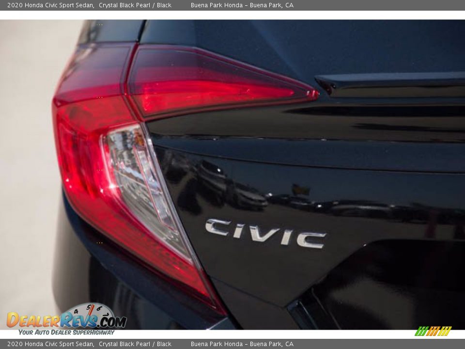 2020 Honda Civic Sport Sedan Crystal Black Pearl / Black Photo #10