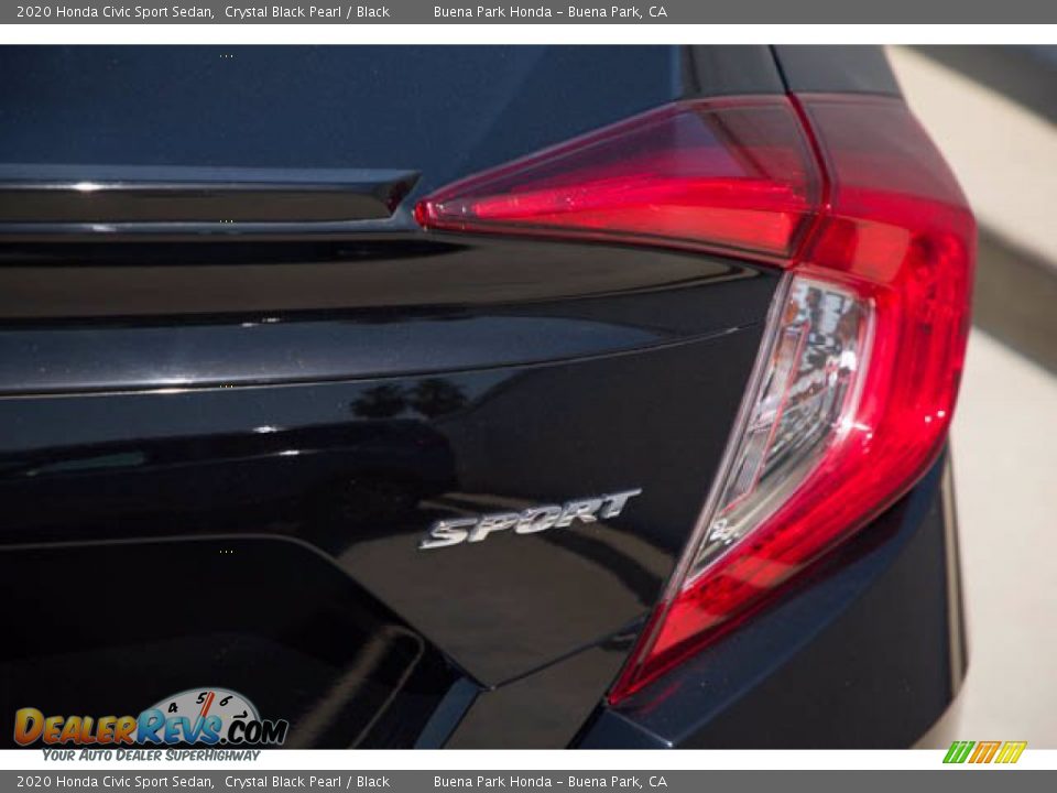 2020 Honda Civic Sport Sedan Crystal Black Pearl / Black Photo #11