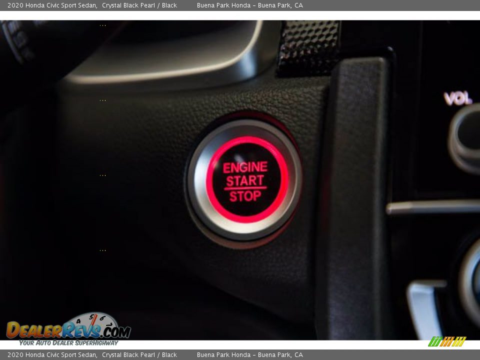 2020 Honda Civic Sport Sedan Crystal Black Pearl / Black Photo #16