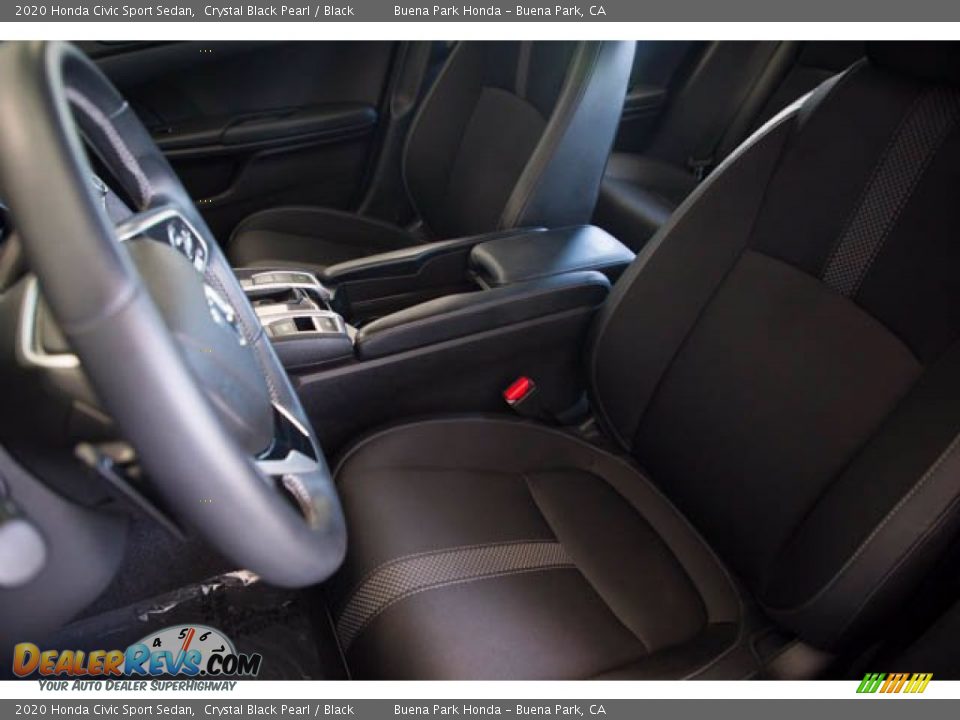 2020 Honda Civic Sport Sedan Crystal Black Pearl / Black Photo #18
