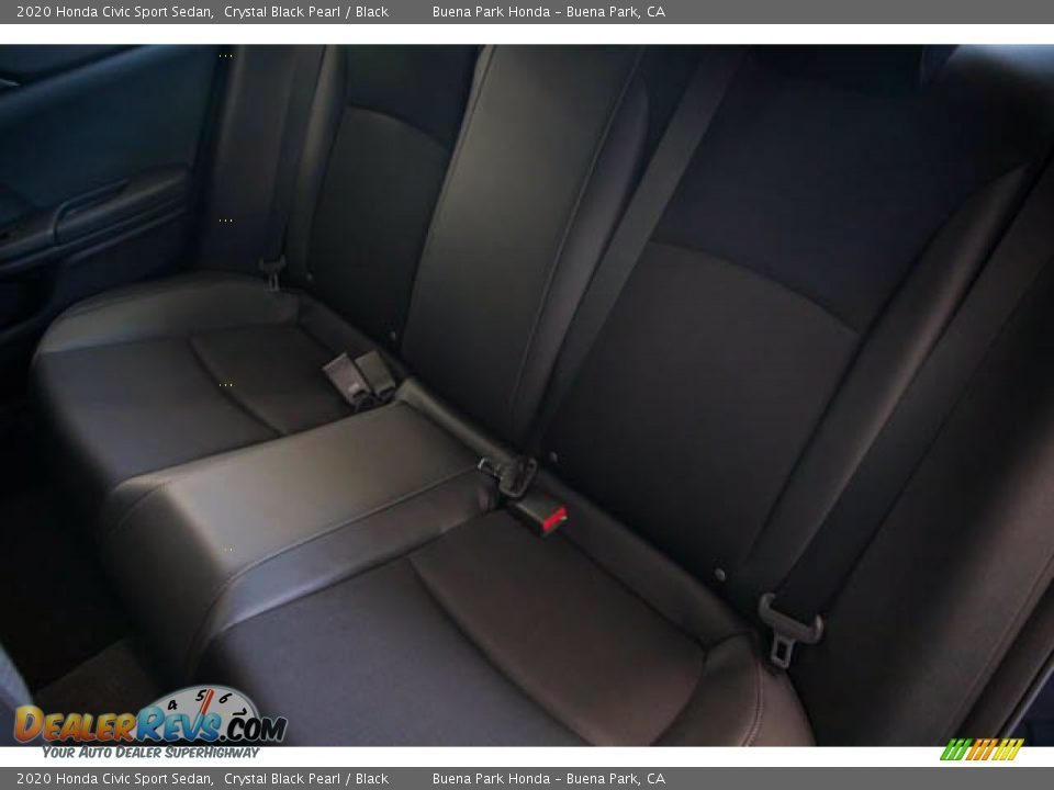2020 Honda Civic Sport Sedan Crystal Black Pearl / Black Photo #19