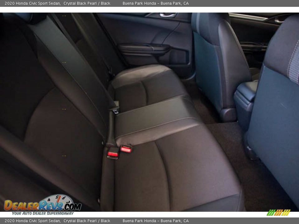 2020 Honda Civic Sport Sedan Crystal Black Pearl / Black Photo #21