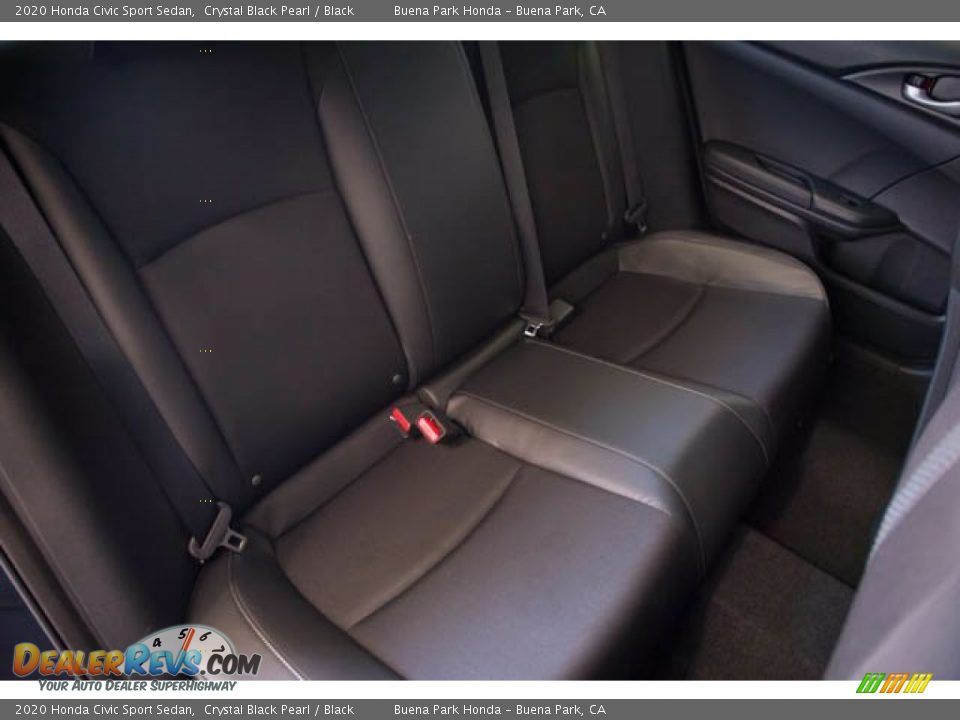 2020 Honda Civic Sport Sedan Crystal Black Pearl / Black Photo #22