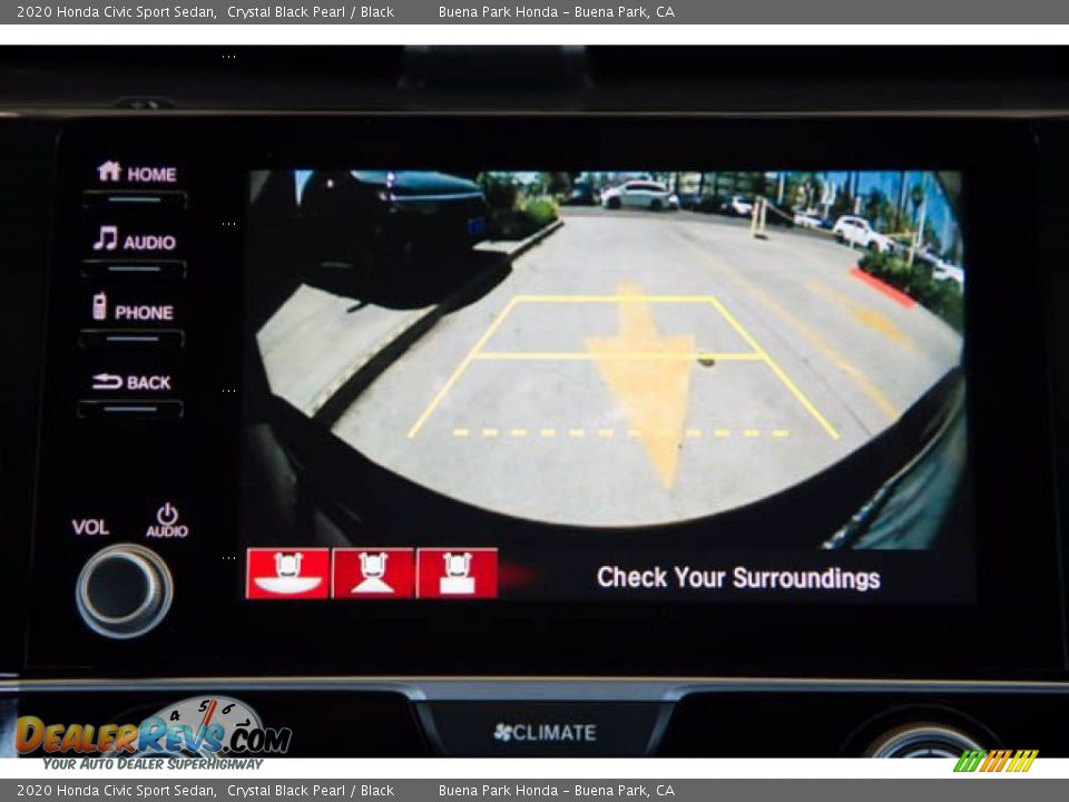 2020 Honda Civic Sport Sedan Crystal Black Pearl / Black Photo #26