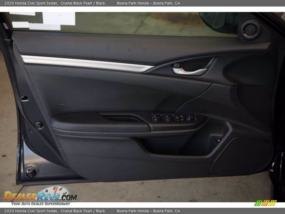 2020 Honda Civic Sport Sedan Crystal Black Pearl / Black Photo #28