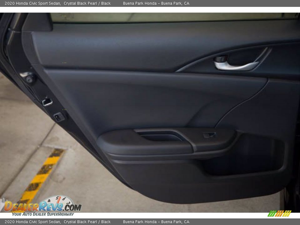 2020 Honda Civic Sport Sedan Crystal Black Pearl / Black Photo #30