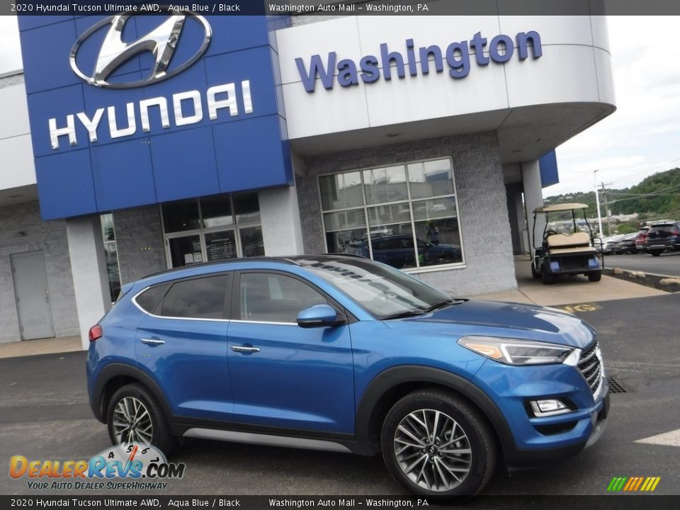 2020 Hyundai Tucson Ultimate AWD Aqua Blue / Black Photo #2