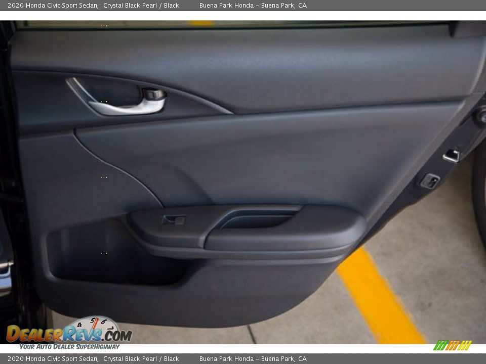 2020 Honda Civic Sport Sedan Crystal Black Pearl / Black Photo #31