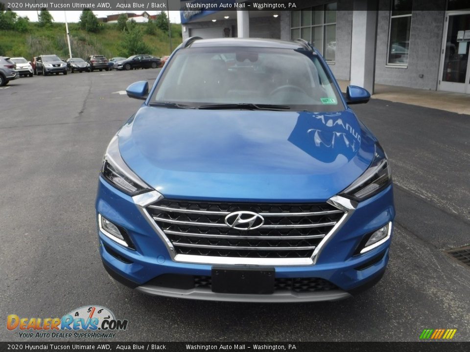 2020 Hyundai Tucson Ultimate AWD Aqua Blue / Black Photo #5