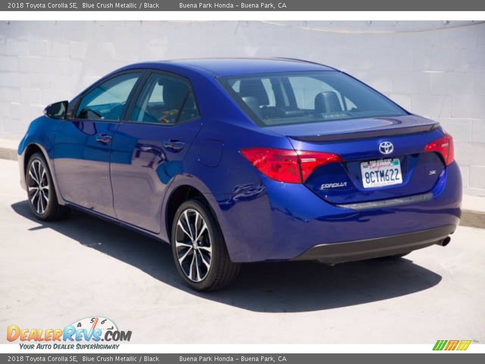 2018 Toyota Corolla SE Blue Crush Metallic / Black Photo #2