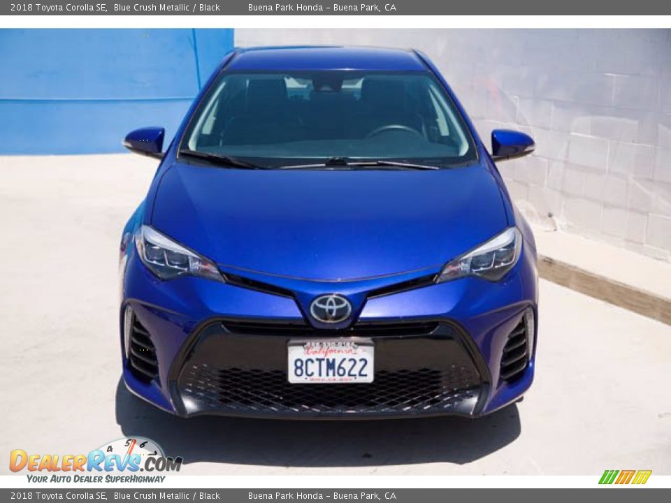 2018 Toyota Corolla SE Blue Crush Metallic / Black Photo #7