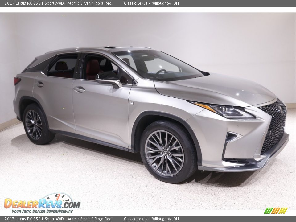 2017 Lexus RX 350 F Sport AWD Atomic Silver / Rioja Red Photo #1