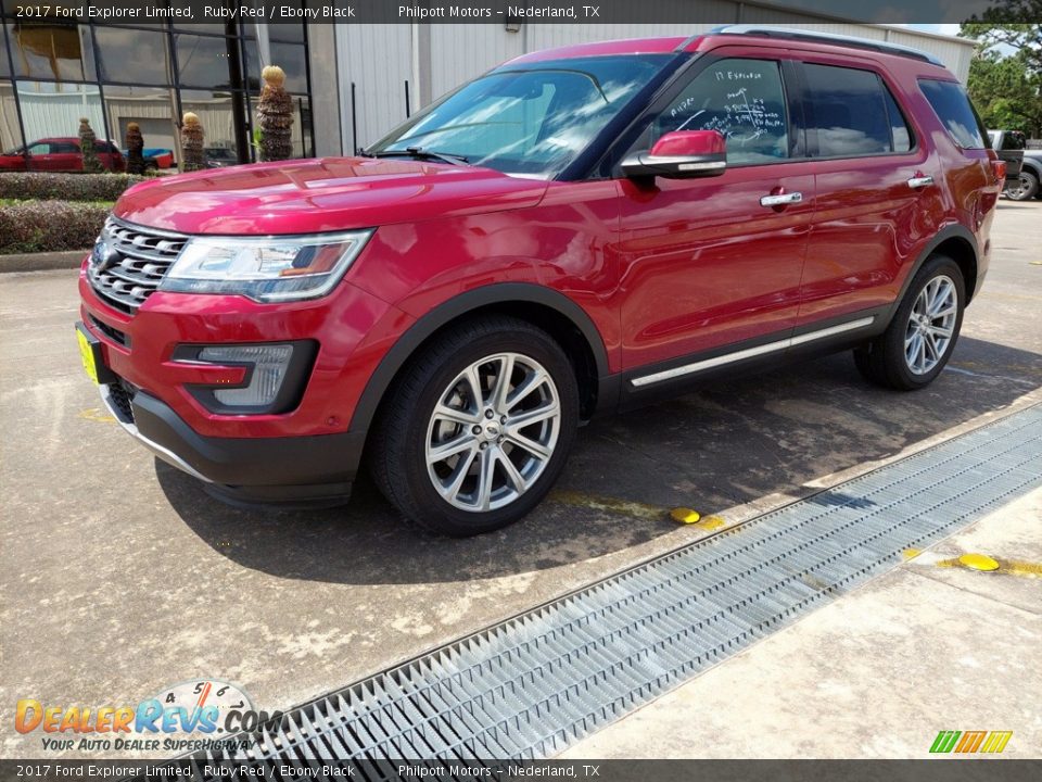 2017 Ford Explorer Limited Ruby Red / Ebony Black Photo #2