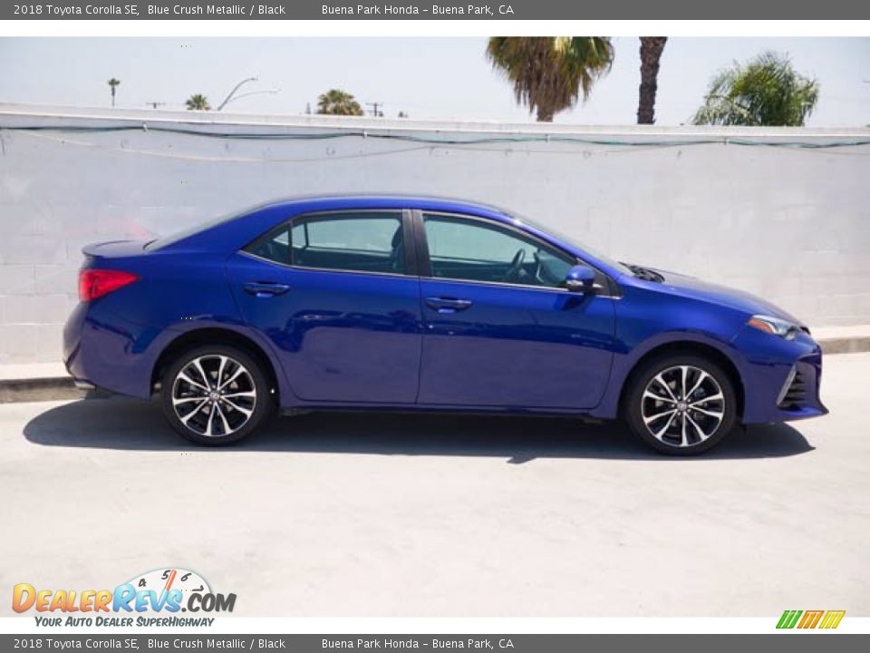 2018 Toyota Corolla SE Blue Crush Metallic / Black Photo #12