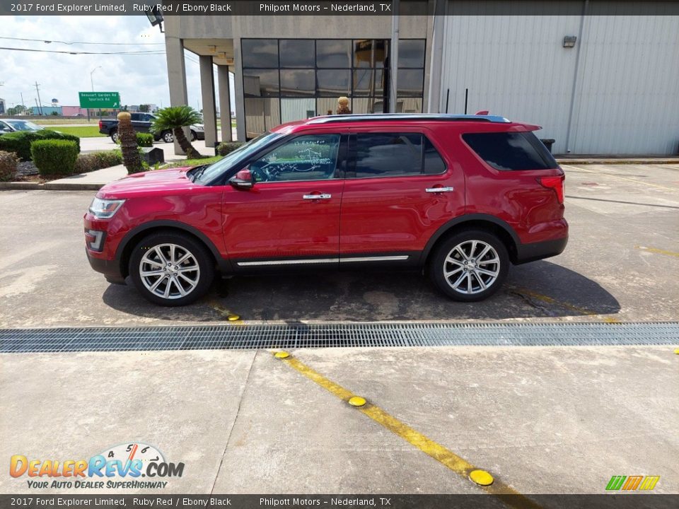 2017 Ford Explorer Limited Ruby Red / Ebony Black Photo #4