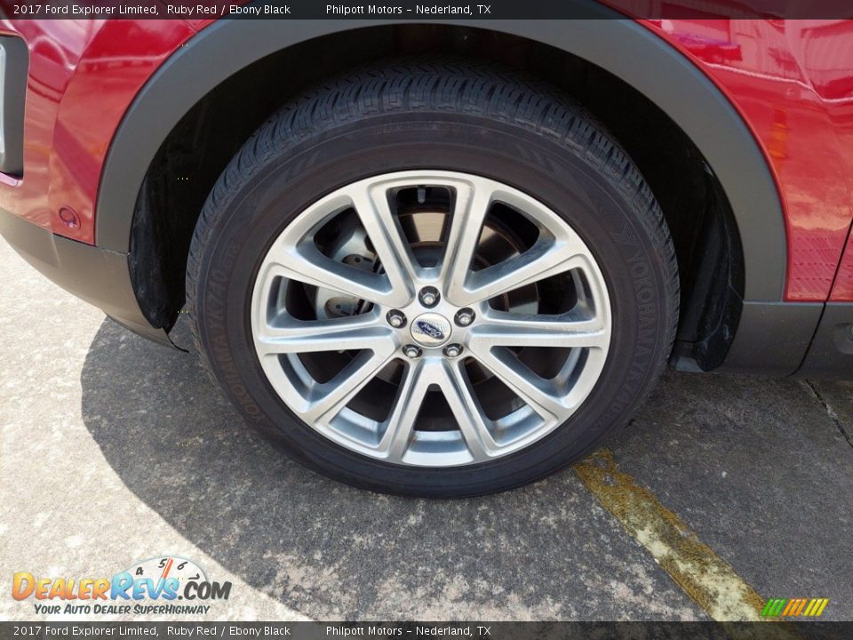 2017 Ford Explorer Limited Ruby Red / Ebony Black Photo #7