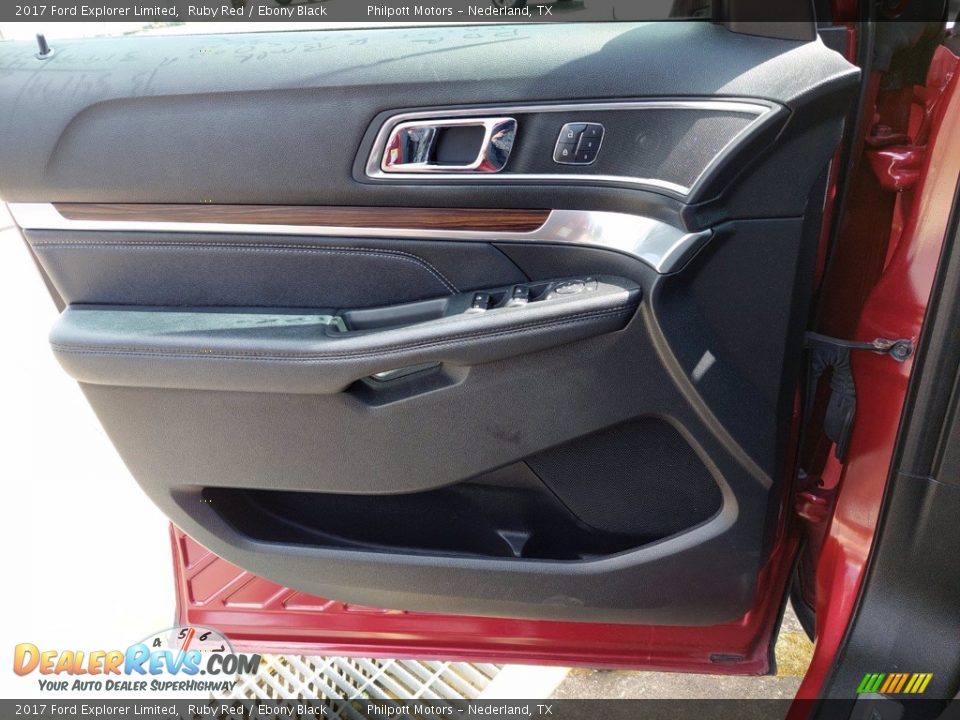 2017 Ford Explorer Limited Ruby Red / Ebony Black Photo #10