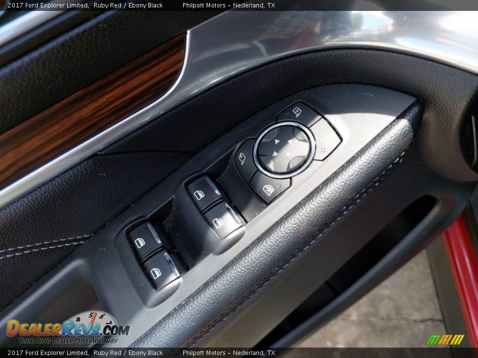 2017 Ford Explorer Limited Ruby Red / Ebony Black Photo #11