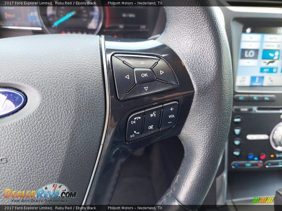 2017 Ford Explorer Limited Ruby Red / Ebony Black Photo #14