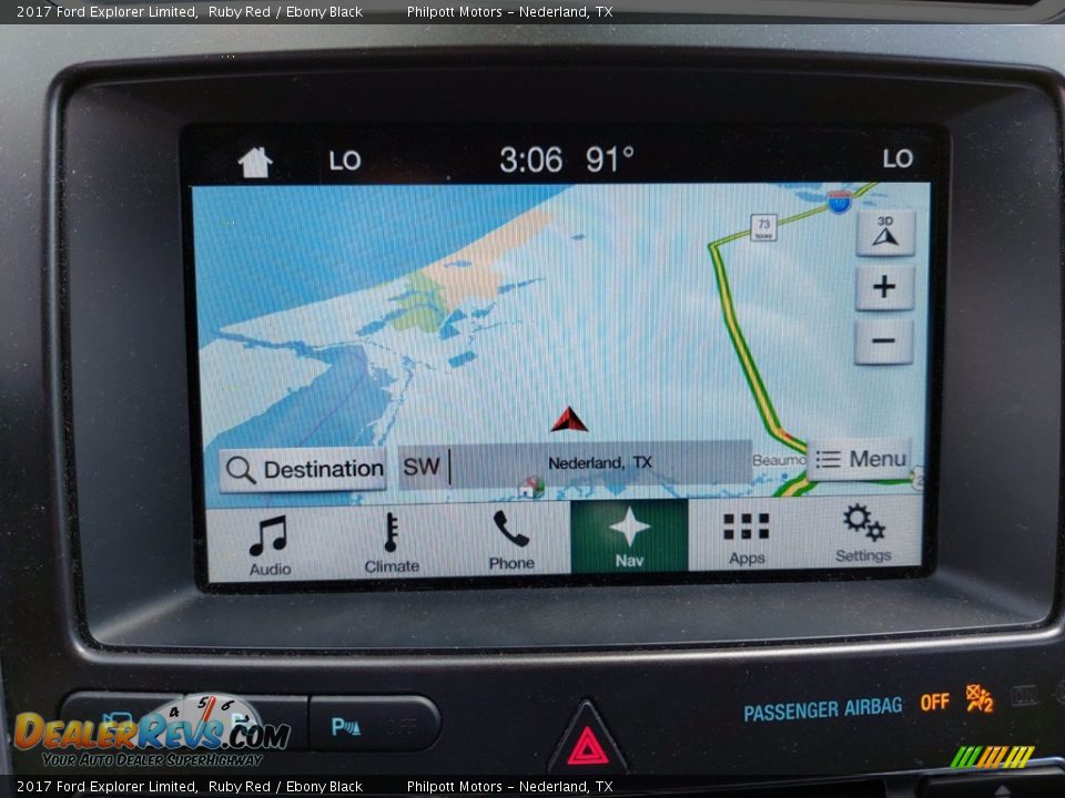 2017 Ford Explorer Limited Ruby Red / Ebony Black Photo #18