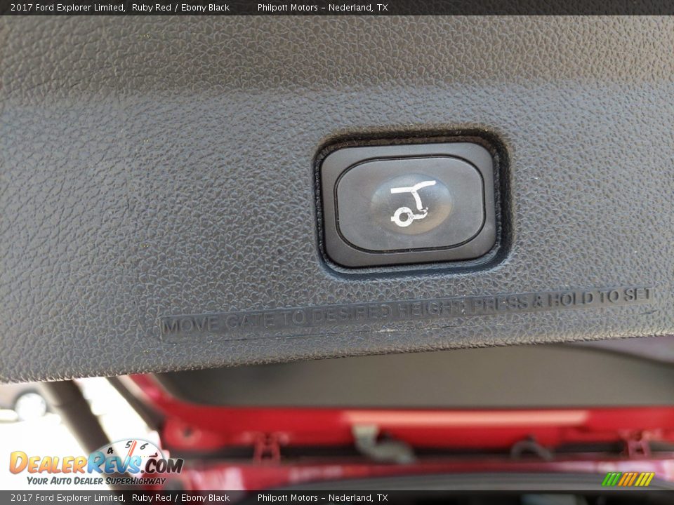 2017 Ford Explorer Limited Ruby Red / Ebony Black Photo #25