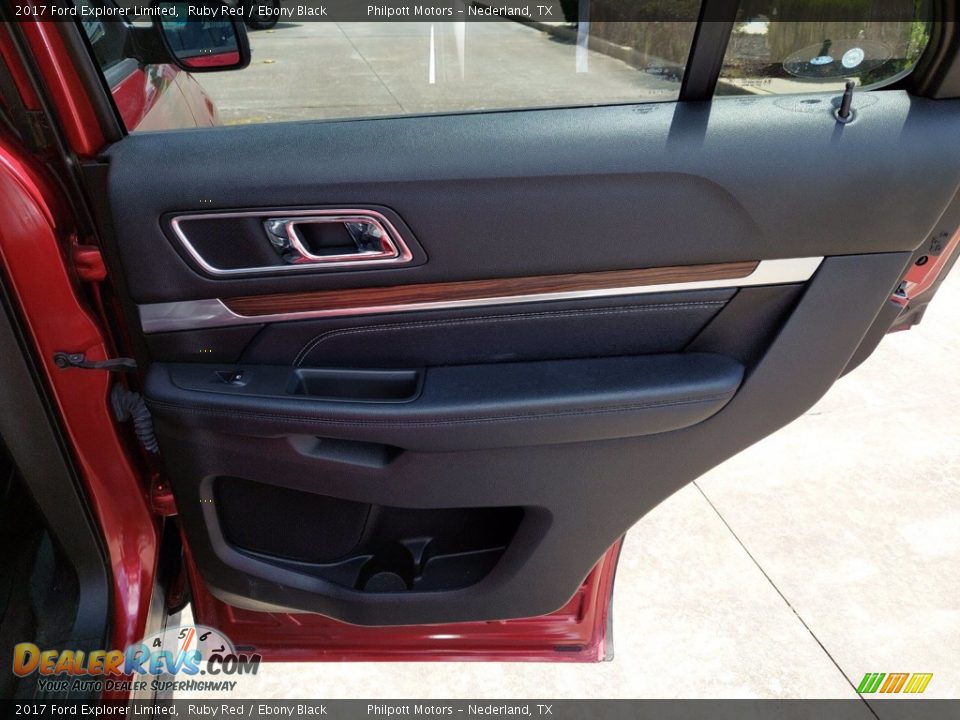 2017 Ford Explorer Limited Ruby Red / Ebony Black Photo #26