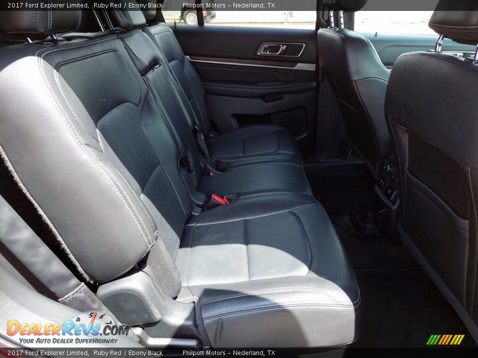 2017 Ford Explorer Limited Ruby Red / Ebony Black Photo #27