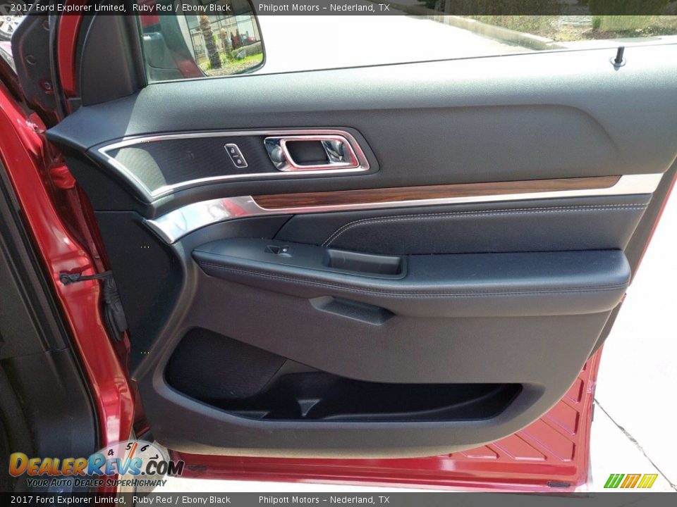 2017 Ford Explorer Limited Ruby Red / Ebony Black Photo #28