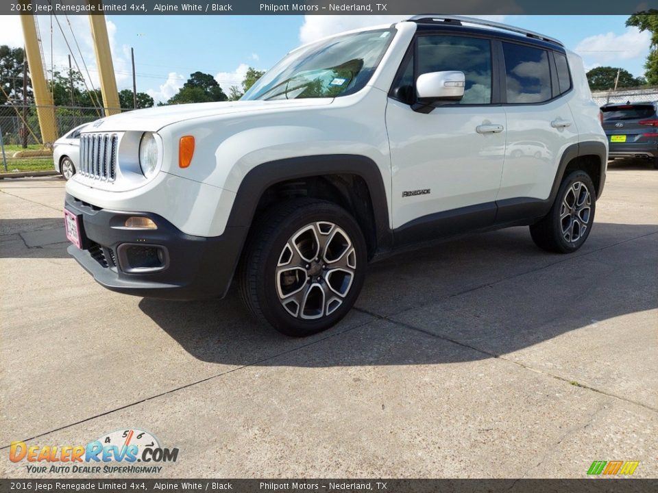 2016 Jeep Renegade Limited 4x4 Alpine White / Black Photo #2