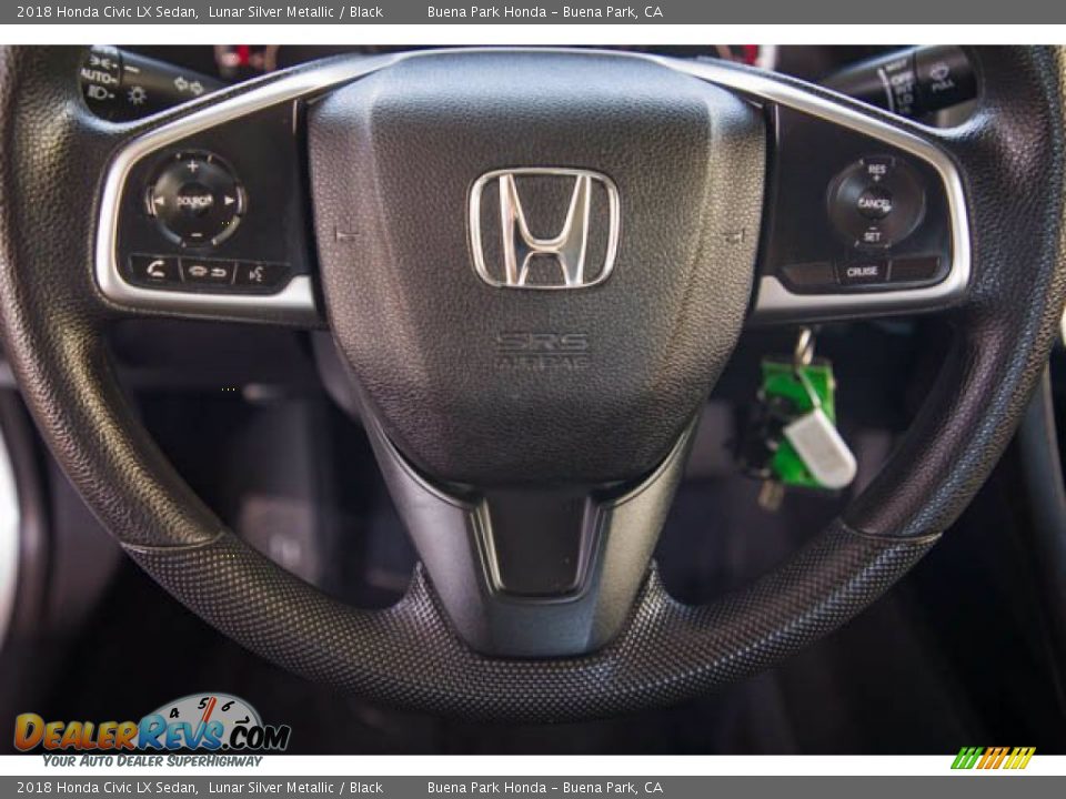 2018 Honda Civic LX Sedan Lunar Silver Metallic / Black Photo #15
