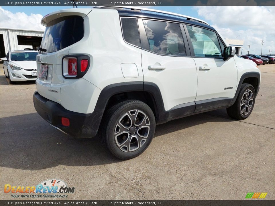 2016 Jeep Renegade Limited 4x4 Alpine White / Black Photo #3