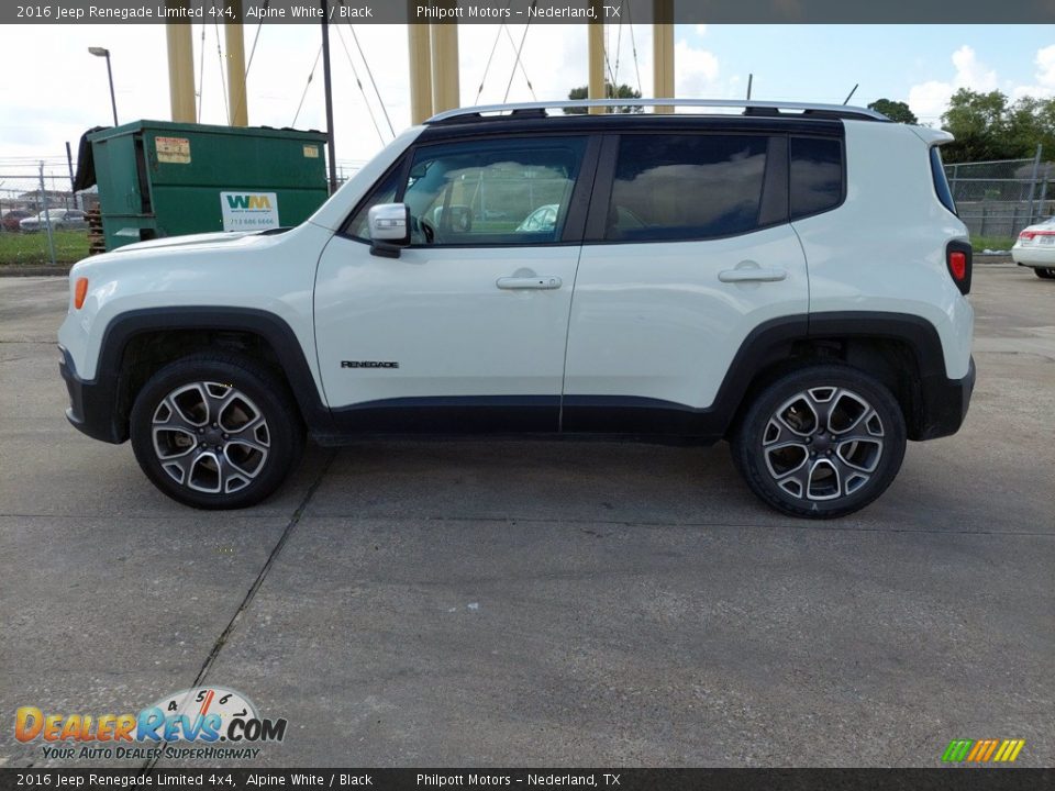 2016 Jeep Renegade Limited 4x4 Alpine White / Black Photo #7