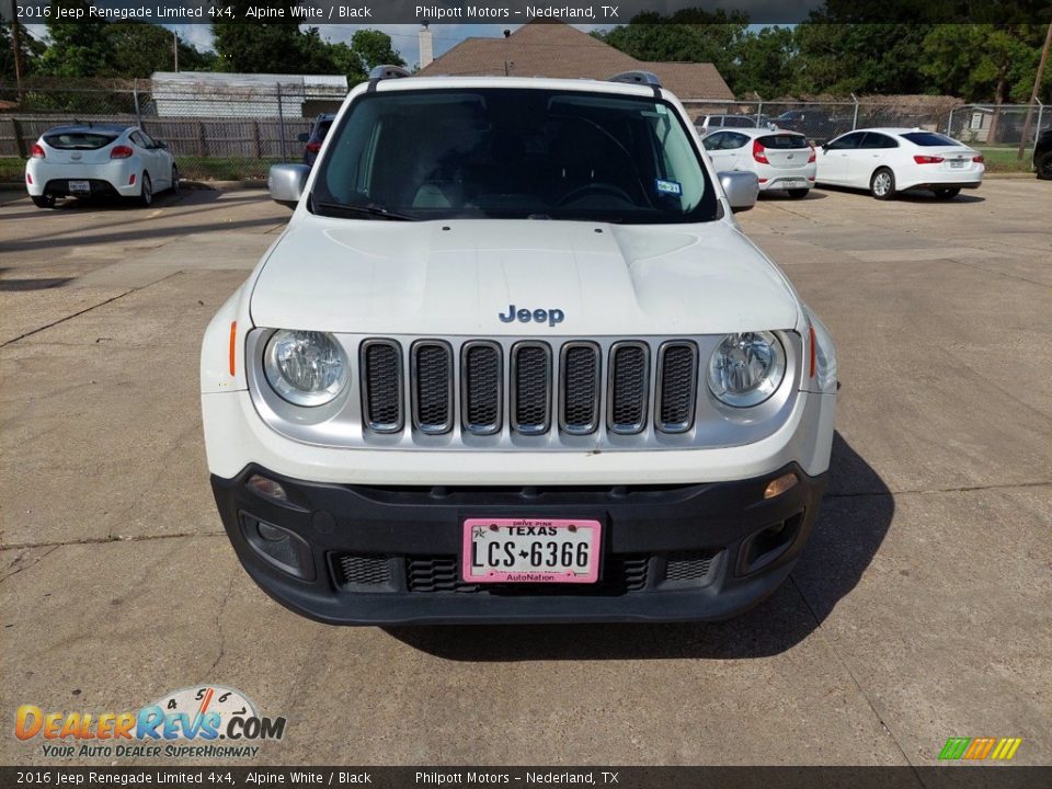 2016 Jeep Renegade Limited 4x4 Alpine White / Black Photo #9