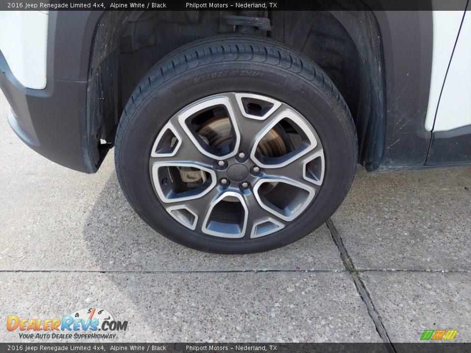 2016 Jeep Renegade Limited 4x4 Alpine White / Black Photo #10
