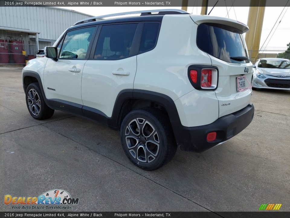 2016 Jeep Renegade Limited 4x4 Alpine White / Black Photo #11