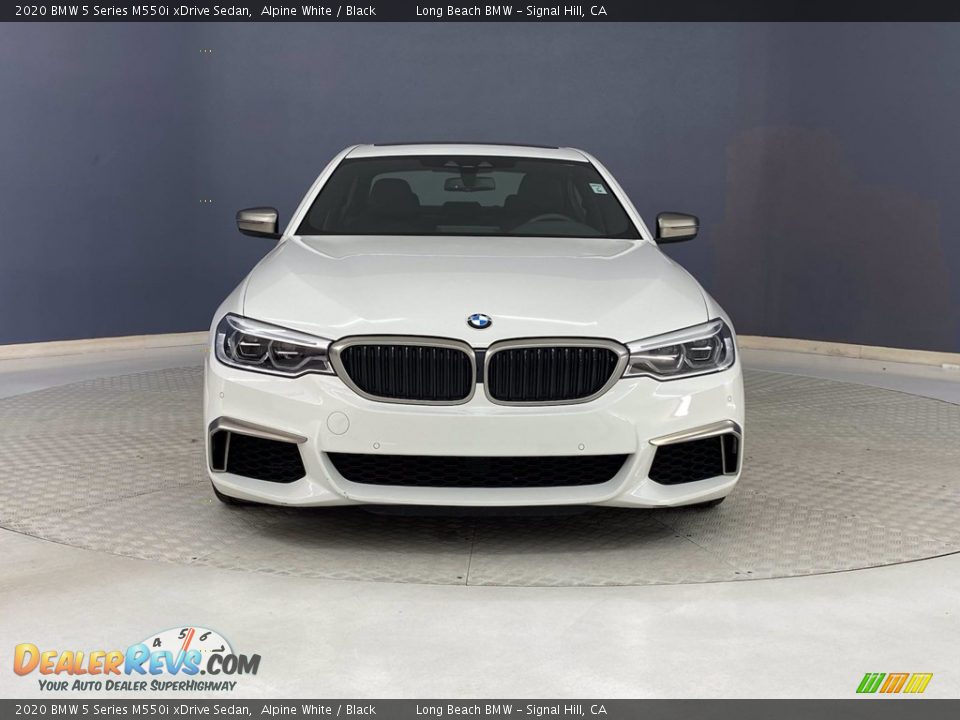 2020 BMW 5 Series M550i xDrive Sedan Alpine White / Black Photo #2