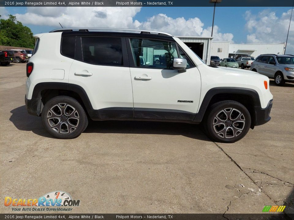 2016 Jeep Renegade Limited 4x4 Alpine White / Black Photo #12