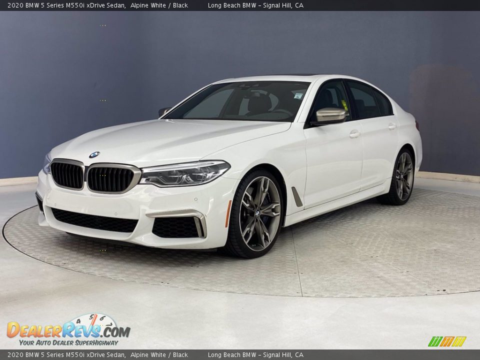 2020 BMW 5 Series M550i xDrive Sedan Alpine White / Black Photo #3