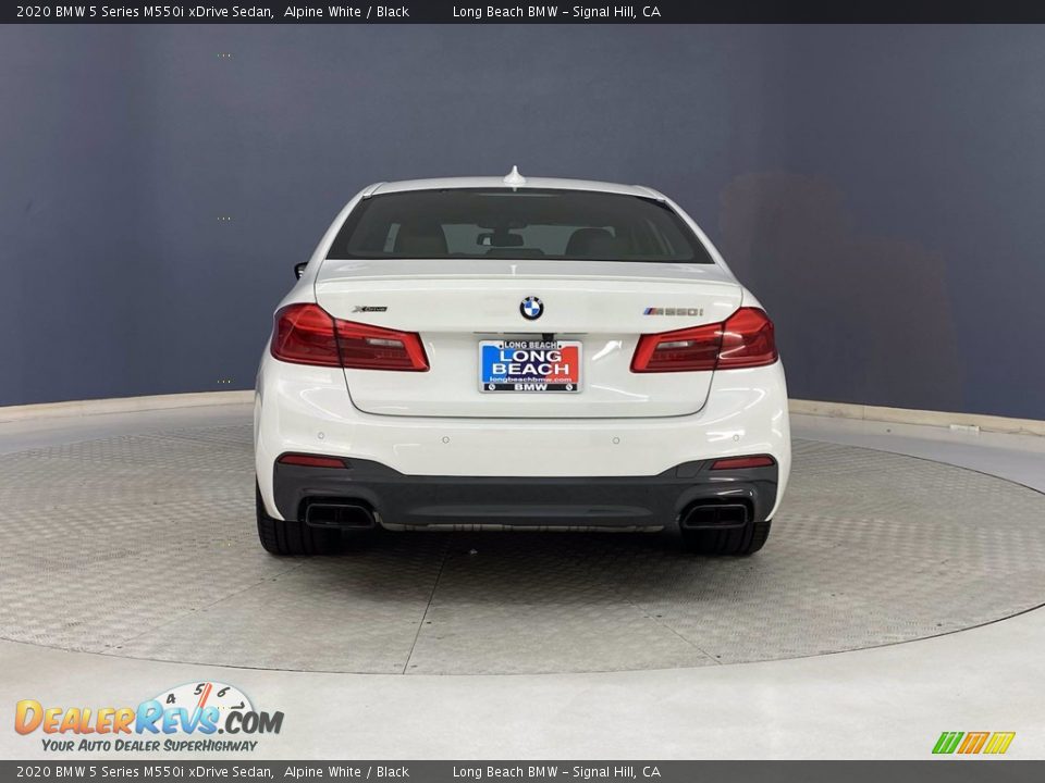 2020 BMW 5 Series M550i xDrive Sedan Alpine White / Black Photo #4