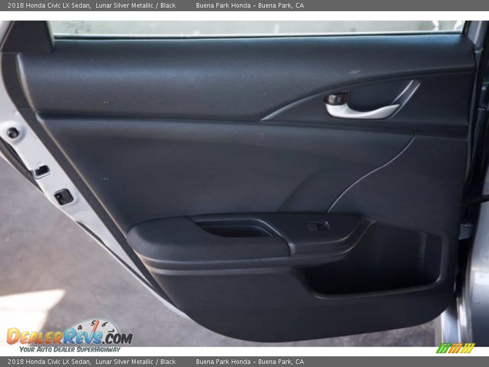 2018 Honda Civic LX Sedan Lunar Silver Metallic / Black Photo #31