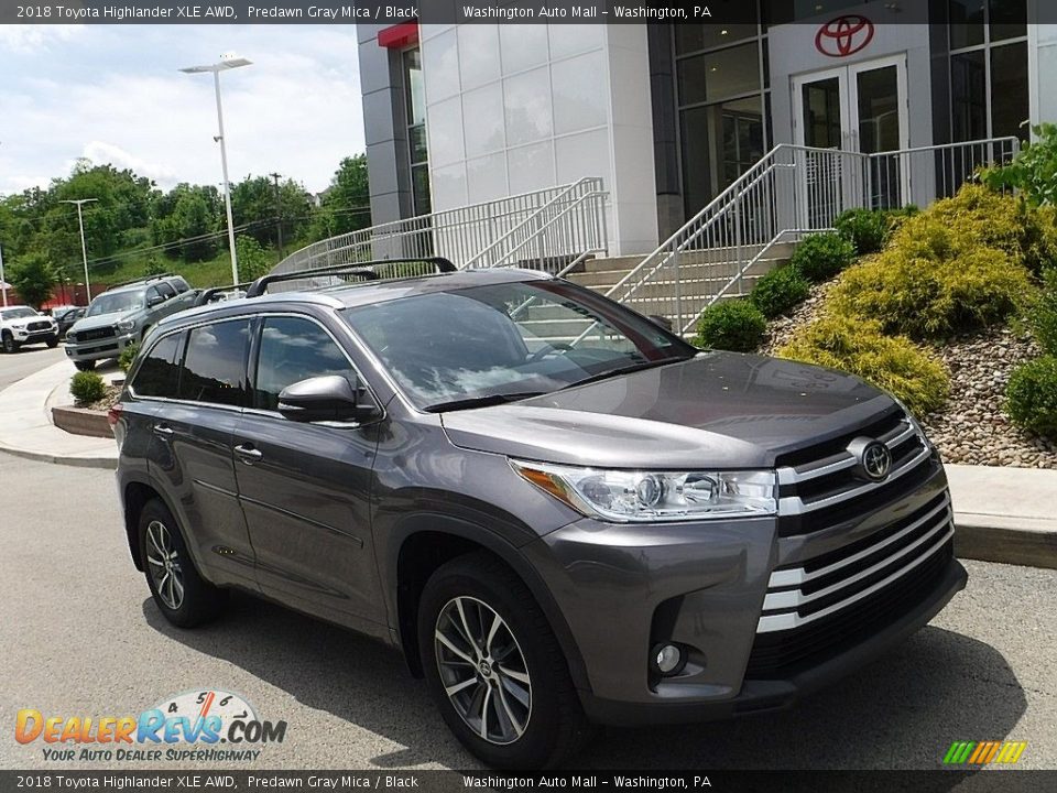 2018 Toyota Highlander XLE AWD Predawn Gray Mica / Black Photo #1